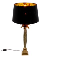 Stolní lampa - Palm, černá / zlatá